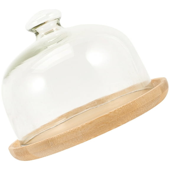 NIAIZEK Transparent Glass Cake Stand with Dome Lid for Wedding, Party, Food Display and