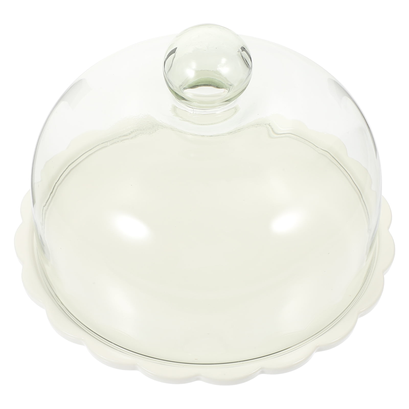 Cake Stand Round Cake Plate Glass Cupcake Stand Dome Cake Display Stand