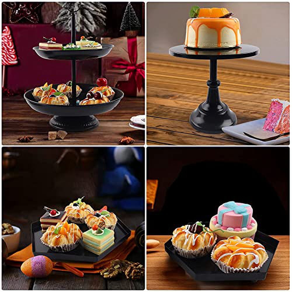 Cake Stands Metal Cupcake Holders Set for Graduation Party Dessert ...