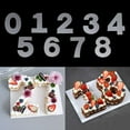 Cake Stencils (08 Number) Flat Plastic Mold Numerical Templates