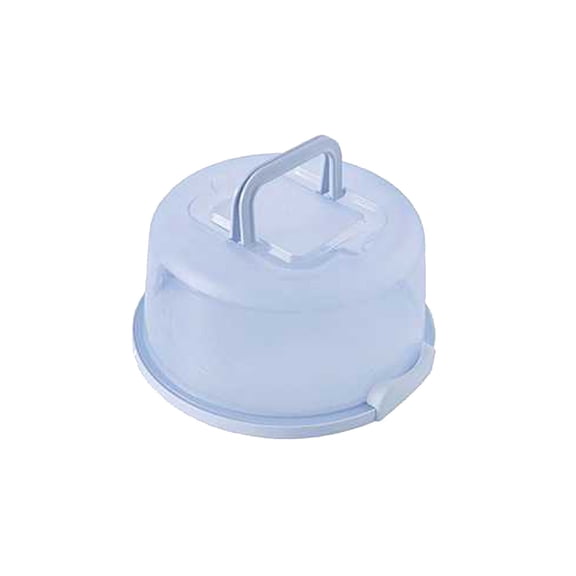 Cake Storage Box | Transparent Food Container with Lid for Cupcakes, Snacks, and Bento | Fresh-Keeping Sealed Design for Refrigerator | Anti-Skid Shelf | Blue, Green, White Options