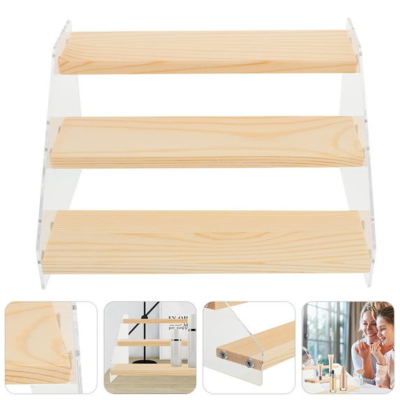 PENIKOKO Stepped Display Rack for Dessert and Cosmetics Storage Organizer, Multi-Tier Shelf for Home and Retail Use
