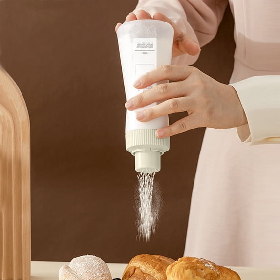 Cake Syrup Dispense,12 Oz/350ml Condiment Squeezes Bottle,Rain Spray Bottle with Sealing Lid,Safe and Reusables,Easys to Storage,Suitable for Kitchen Use