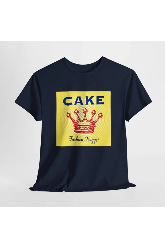 Cake T-Shirt Fashion Nugget Album Cover Retro Music Graphic Tee