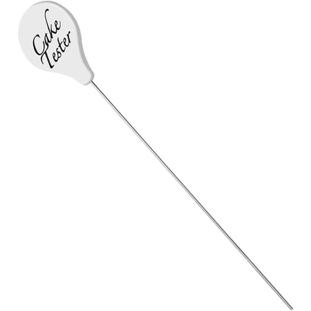 Cake Tester Stainless Steel Cake Skewer Kitchen Cake Tester Probe Skewer Pin Needle Reusable Long Metal Baking Pick Sticks Tool High Dome (white-3, One Size)