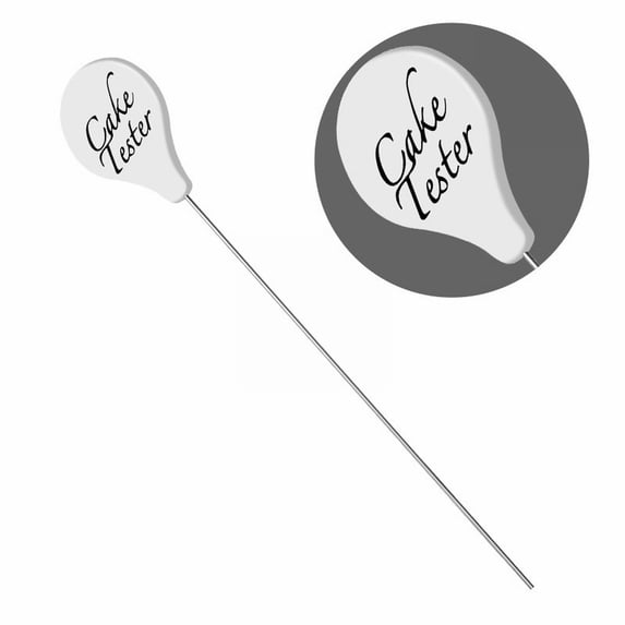 Cake Tester for Baking, 1 Pack Cake Testers for Baking Doneness, Reusable Cake Testing Stick, 7.6 Inch Stainless Steel Cake Baking Supplies White