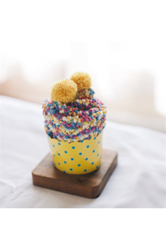 Cake Themed Socks, Adorable Plush Socks in a Decorative Gift Box, Fun Surprise for Best Friend, Sister & Teens Yellow