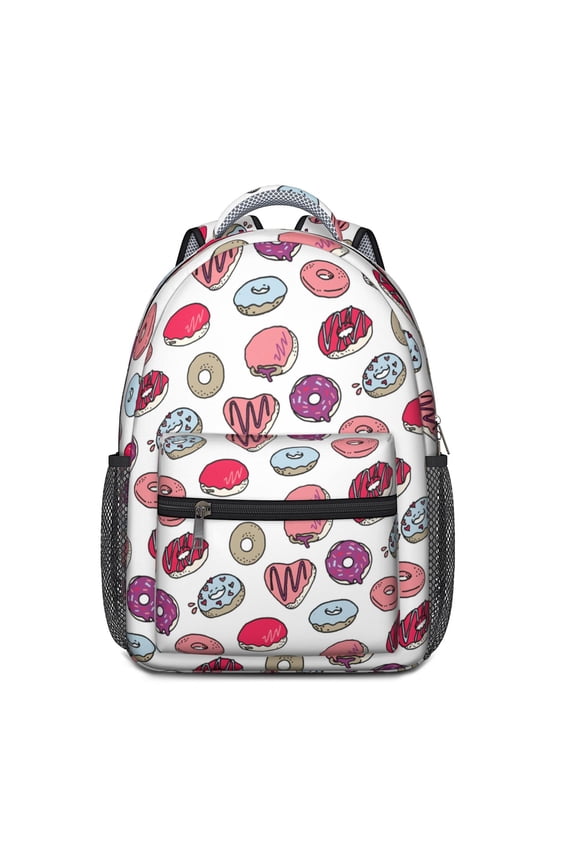 Cake Themed Student Backpack - Waterproof & Lightweight with Padded Back Panel for Spinal Support and Comfort