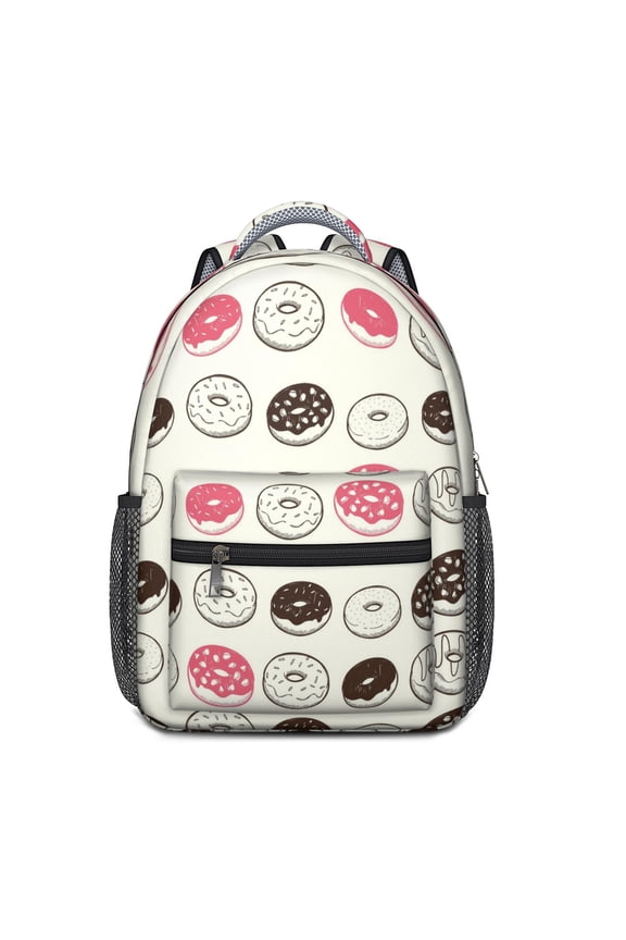 Cake Themed Student Backpack - Waterproof & Lightweight with Padded Back Panel for Spinal Support and Comfort