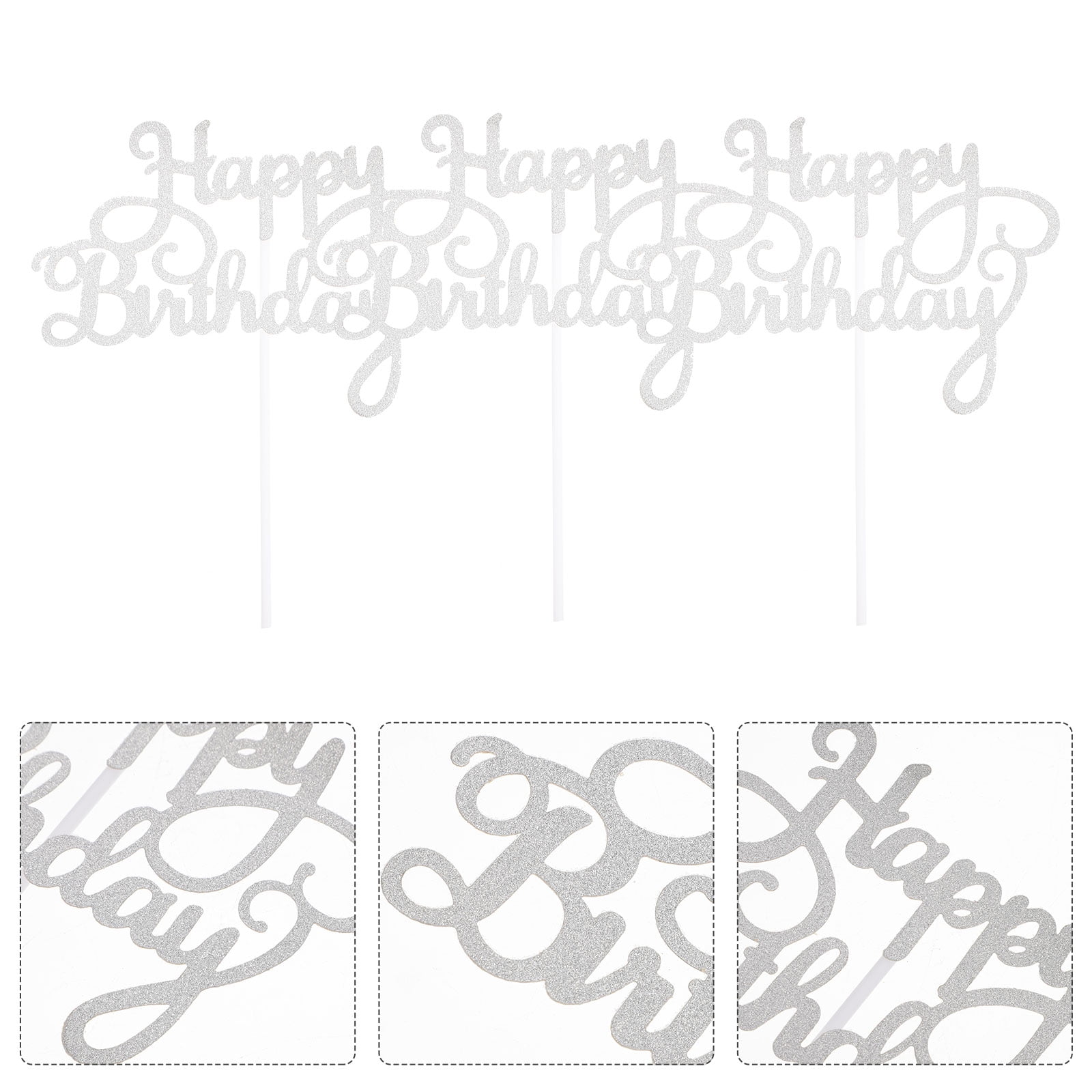 Cake Topper 20pcs Happy Birthday Cupcake Toppers Birthday Cake Topper