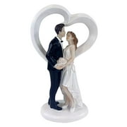 Cake Topper Bride and Groom Figure Wedding Couple Figure Wedding Engagement Party Decorations for Wedding Valentine's Day Party decoration of cake F