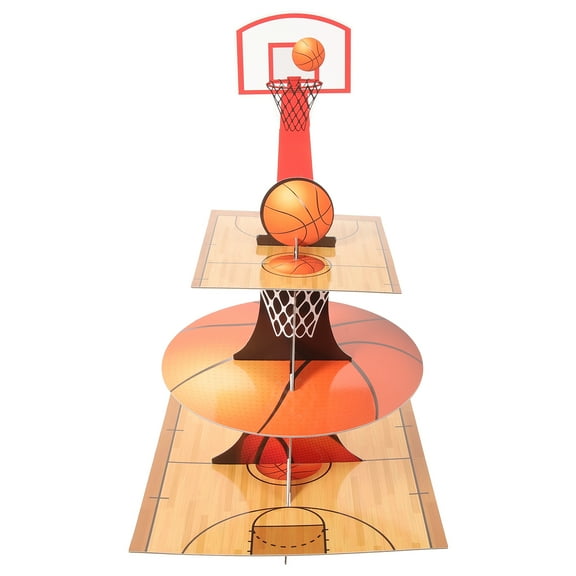 Raindrops 1Pcs Convenient Paper Cake Holder With Elegant Design For Displaying Desserts At Basketball Theme Parties