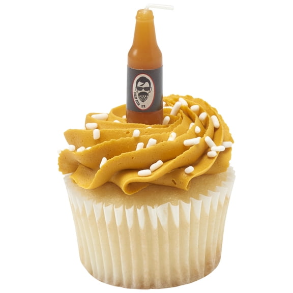 Cake Topper Decor, Candles,Beer shape Candles (2 pack)