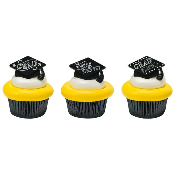 Cake Topper Decor, Graduation,You Did it Grad cake topper for graduation (12 PCS)