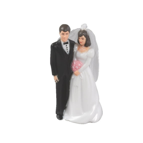 Traditional Bridal Couple Wedding and Anniversary Cake Topper, by Cakedrake