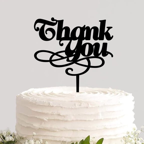 Cake Topper Personalized Names Colors Happy Anniversary Thank You Durable Cake Insert Dessert Party Cake Keepsake for Anniversary Ceremony Party Decorations Supplies Best Gift for Couples