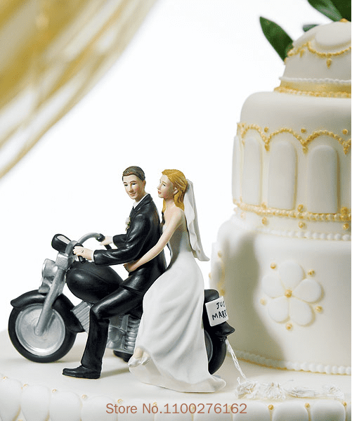Cake Toppers Dolls Bride and Groom Figurines Funny Wedding Cake Toppers Stand Topper Decoration Supplies Marry Figurine