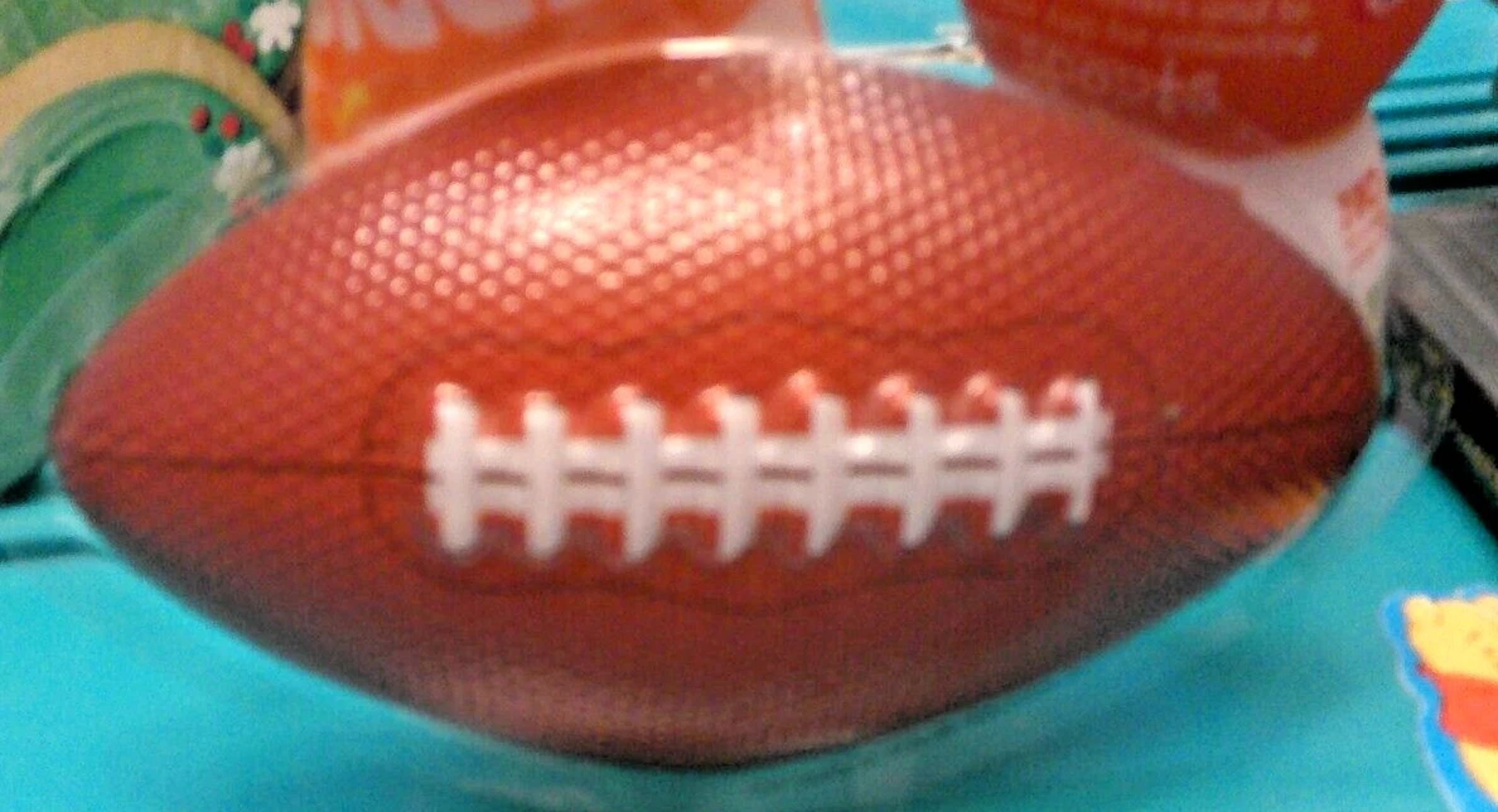 Cake Toppers Football Plastic Cake Topper 3 1/2 X 6 Inches Approx. Free Shipping