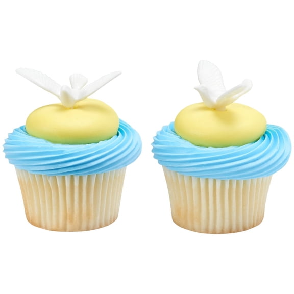 Cake Topper Decor, Garden and Tea Party,Dove cake topper for garden tea party theme20716 (12/PKG)