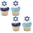 thumbnail image 1 of CakeDrake Star Cake Picks Religious Party Decor 12 Count Blue, 1 of 5
