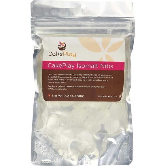 CakePlay Isomalt Nibs - Clear 7 Ounce