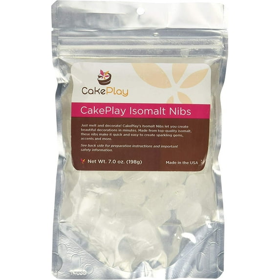 CakePlay Isomalt Nibs - Clear 7 Ounce