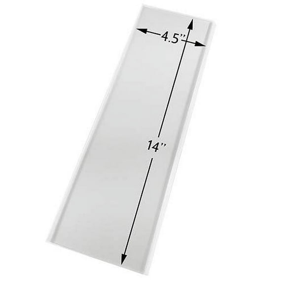 CakeSafe 14 Inch OG Acrylic Icing Scraper with Angled Edge
