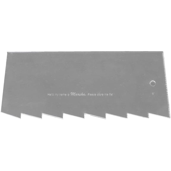 CakeSafe Marsha 8-Inch Acrylic Cake Comb