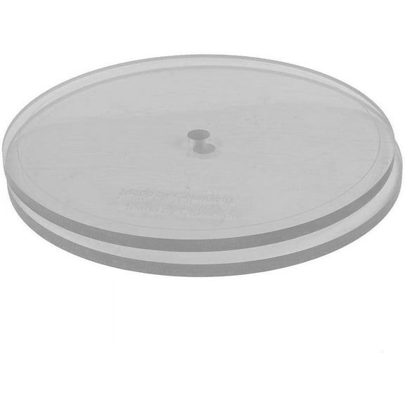 CakeSafe Set of 2 Round Acrylic Disks with Center Hole and 1/2 Inch Border, Total Diameter 6-1/2 Inch