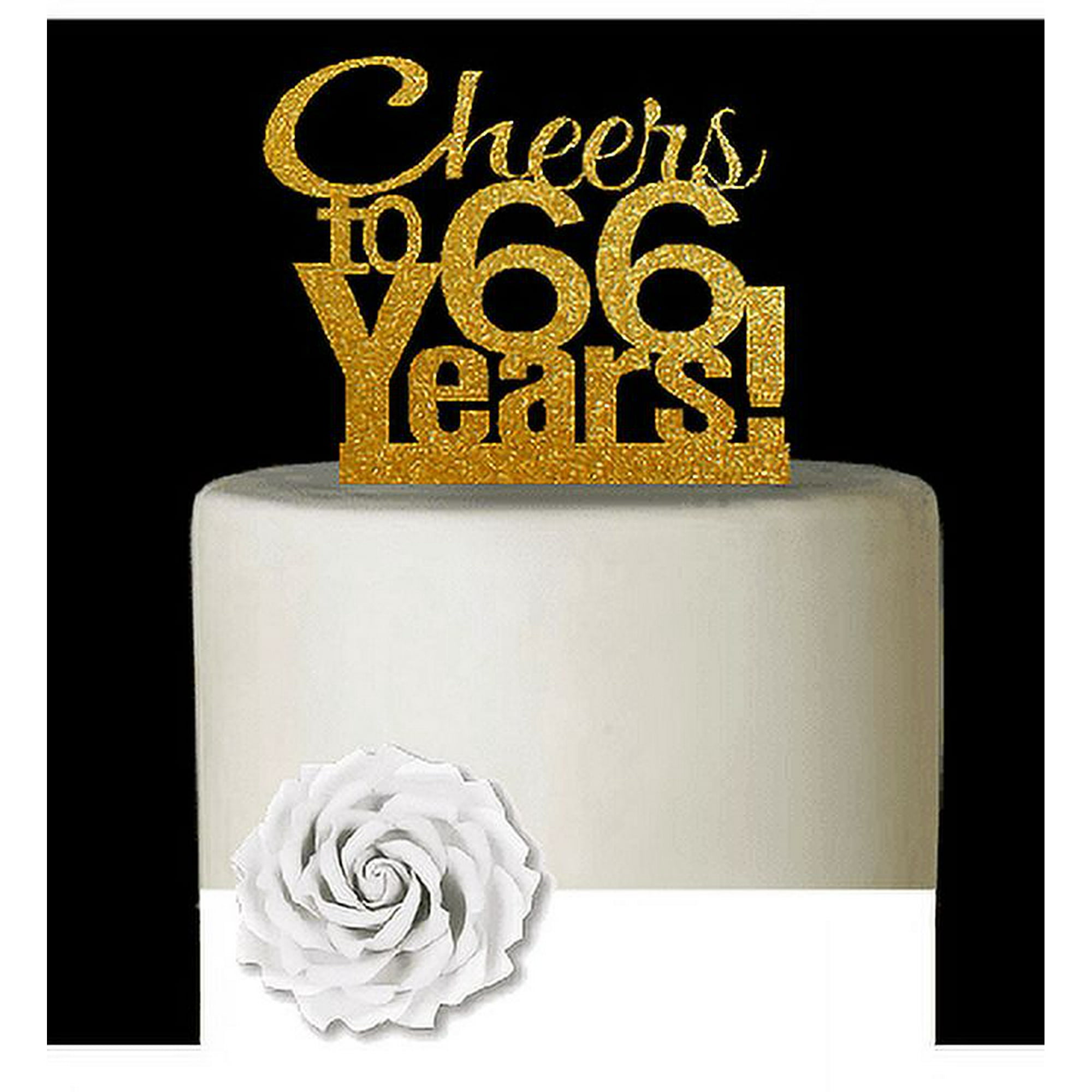 CakeSupplyShop Item#066CTA - 66th Birthday / Anniversary Cheers ...