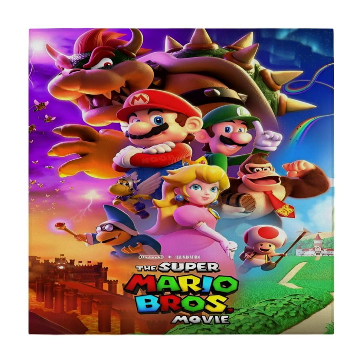 Cakecery Mario Maker napkin,lightweight and absorbent,durable and easy to wash.19.69"19.69"50x50cm