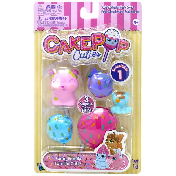 Cakepop Cuties Series 1 Cutie Family Multipack (Strawberry Shortcat)