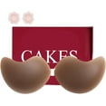 thumbnail image 1 of Cakes Cleavage Bra, Cakes Sticky Bra, Invisible Strapless Backless Push Up Self Adhesive Body Bras, Strapless Silicone Bra for Women, Push Up Sticky Bras, 1 of 6