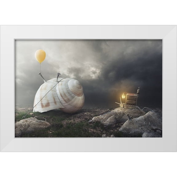Cakovsky, Peter 14x11 White Modern Wood Framed Museum Art Print Titled - Return Back Home