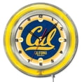 thumbnail image 1 of University of California 19" Double Neon Wall Clock, 1 of 5