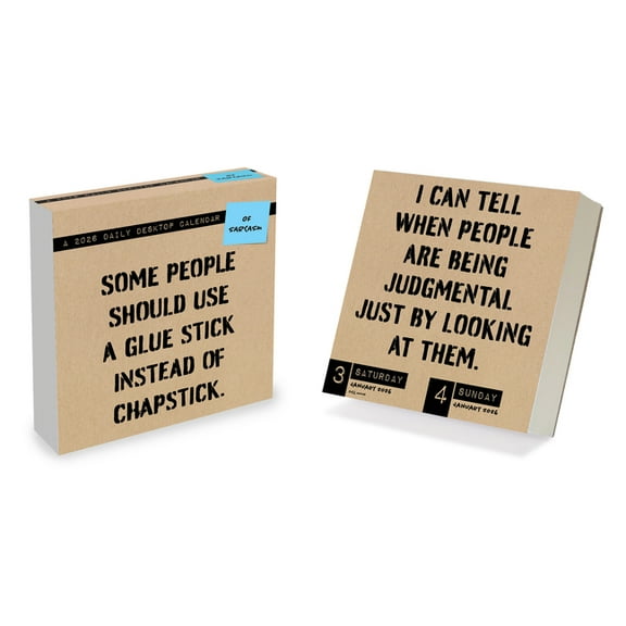 Cal 2026- Anti Affirmations/Daily Sarcasm Daily Desktop, (Paperback)