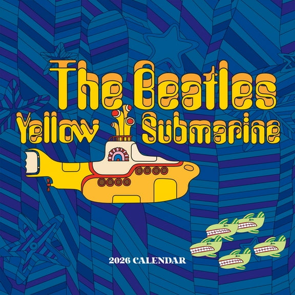 Cal 2026- The Beatles: Yellow Submarine Wall, (Paperback)