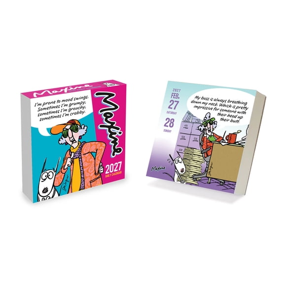Cal 2027- Maxine Daily Desktop, (Paperback)