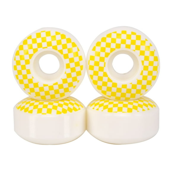 Cal 7 52mm 99A Yellow Checker Skateboard Wheels