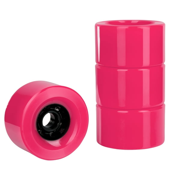 Cal 7 97mm 78A Cruiser Skateboard Wheels, Longboard Flywheel (Solid Pink)