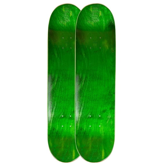 Cal 7 Blank Maple Skateboard Decks | 8.5 Inch | Two Pack Combinations (Green)