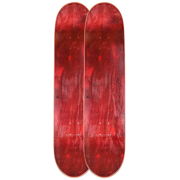 Cal 7 Blank Maple Skateboard Decks | 8.5 Inch | Two Pack Combinations (Red)