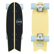Cal 7 Fishtail Deck 22-inch Mini Cruiser Skateboard Bumblebee