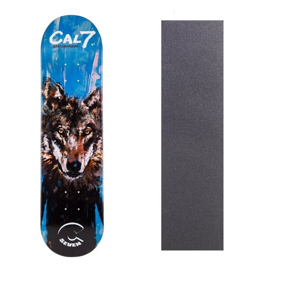 Cal 7 Graphic Skateboard Deck With Grip Tape | Canadian Maple | 8.0 Inch (Rogue)