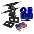 thumbnail image 1 of Cal 7 Longboard Skateboard Combo Package with 70mm Wheels & 180mm Lightweight Aluminum Trucks, Bearings Complete Set & Steel Hardware (Black Trucks, Solid Blue Wheels), 1 of 2