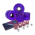 thumbnail image 1 of Cal 7 Polyurethane Skateboard Wheels for Street and Park 60 x 44 mm 83A (Transparent Violet), 1 of 1