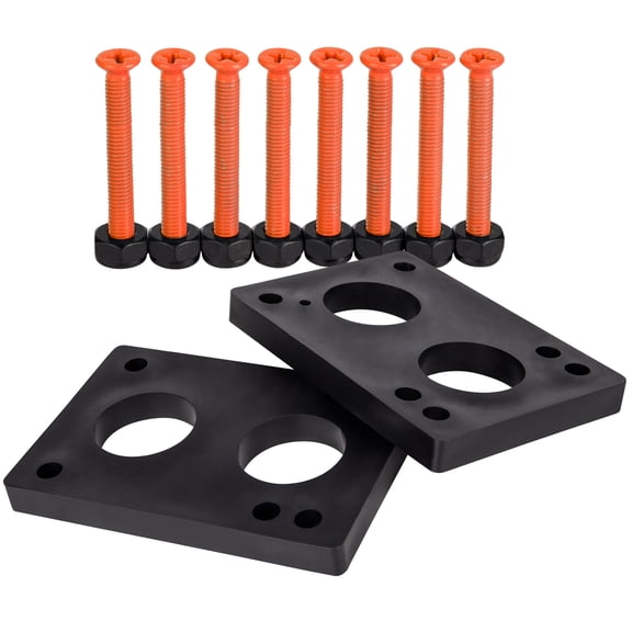 Cal 7 Skateboard 1/4" Riser Pads and 1.5" Hardware (Orange)