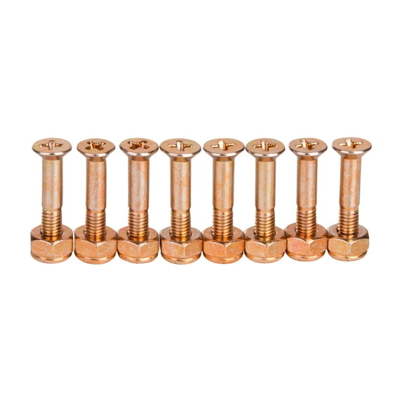 Cal 7 Skateboard 1" Bolts Phillips Hardware - Chrome Copper