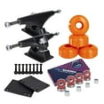 thumbnail image 1 of Cal 7 Skateboard Combo, 5" Black Trucks, 52mm 99A Wheels, Bearings/Hardware Set (Orange Wheels), 1 of 3