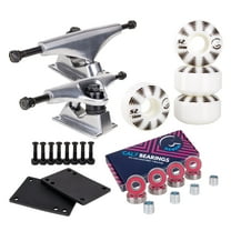 Cal 7 Skateboard Combo, 5" Silver Trucks, 52mm 99A Wheels, Bearings/Hardware Set (Allstar)